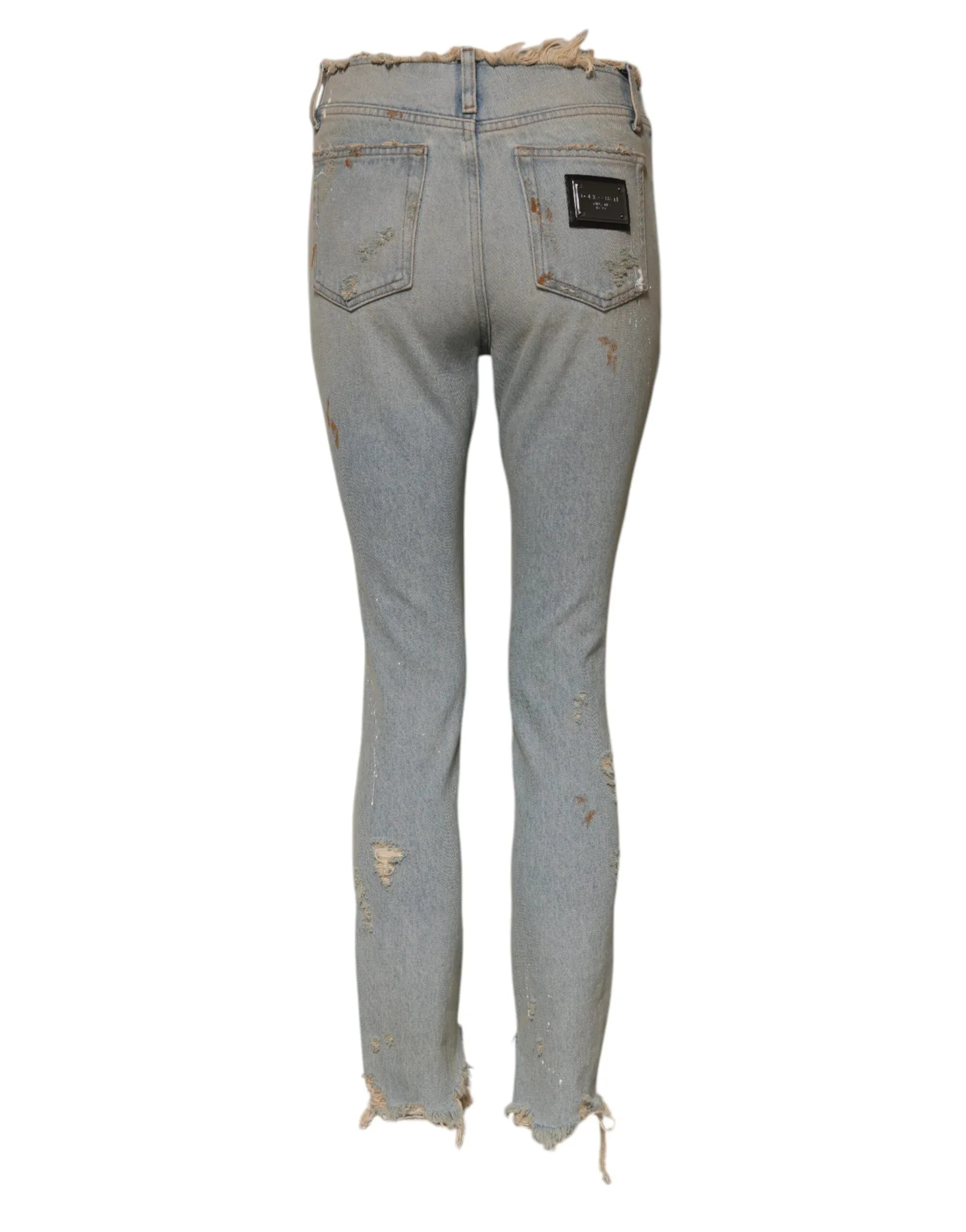 Dolce & Gabbana Light Blue High Waist Skinny Denim Jeans - Zeiniez