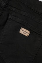 Dolce & Gabbana Black Cotton Skinny Mid Waist Denim Jeans - Zeiniez