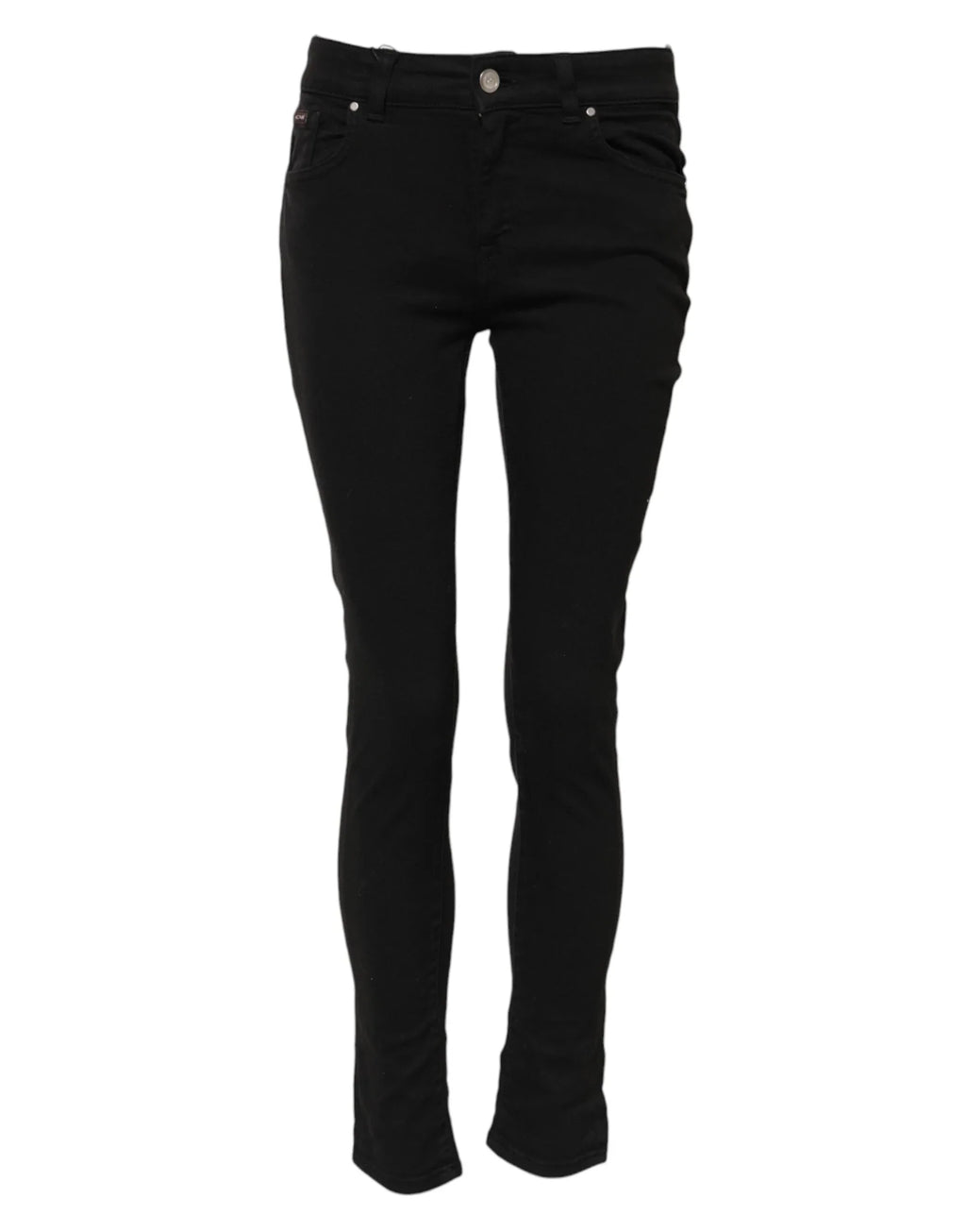 Dolce & Gabbana Black Cotton Skinny Mid Waist Denim Jeans - Zeiniez