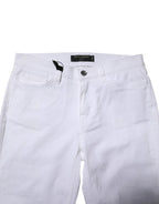 Dolce & Gabbana White GRACE Mid Waisted Skinny Denim Jeans - Zeiniez