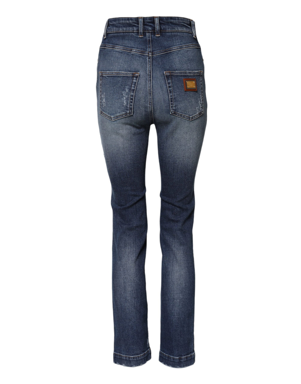 Dolce & Gabbana Blue Rhinestone Embellished Denim Jeans
