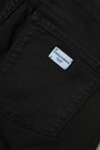 Dolce & Gabbana Black Cotton Logo Skinny Mid Waist Denim Jeans - Zeiniez