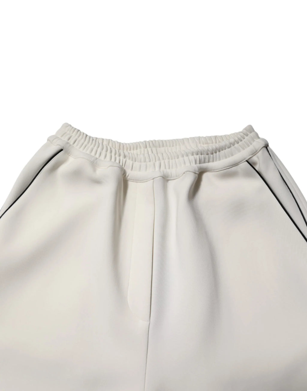 Dolce & Gabbana White Viscose Wide Leg Pull On Pants - Zeiniez