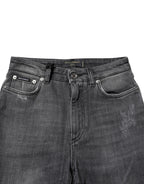 Dolce & Gabbana Dark Gray AUDREY Cotton Skinny Denim Jeans