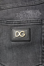 Dolce & Gabbana Dark Gray AUDREY Cotton Skinny Denim Jeans - Zeiniez