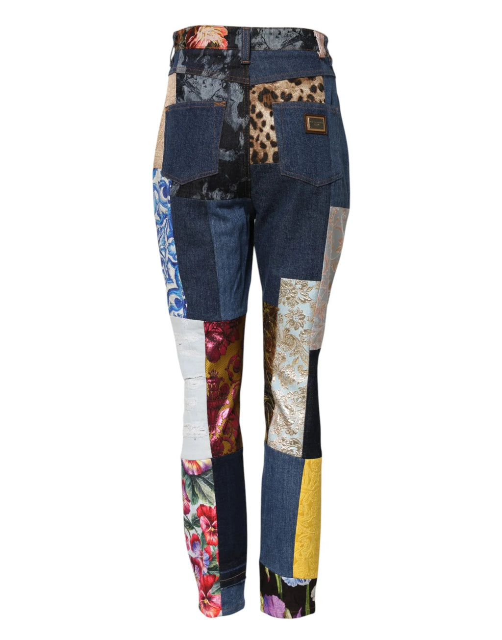 Dolce & Gabbana Multicolor Patchwork Skinny Denim Jeans - Zeiniez