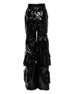 Dolce & Gabbana Black High Waist Cargo Bootcut Pants - Zeiniez