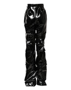 Dolce & Gabbana Black High Waist Cargo Bootcut Pants - Zeiniez
