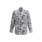 Etro Gray Cotton Pattern Shirt