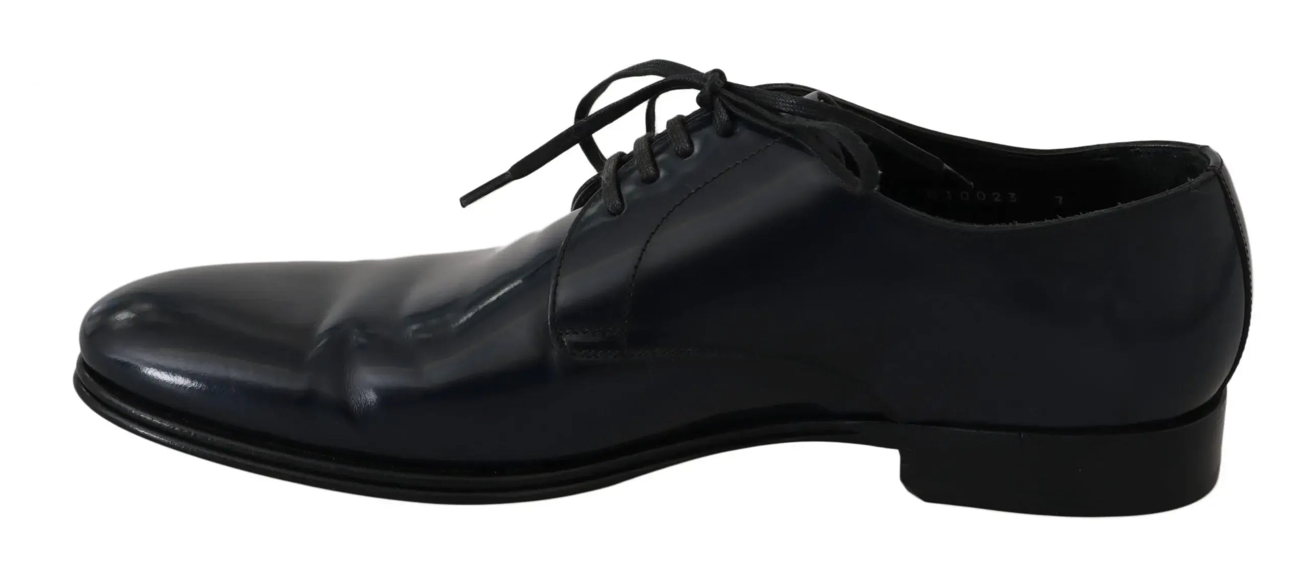 Dolce & Gabbana Blue Leather Dress Derby Formal Mens Shoes - Zeiniez