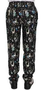 Dolce & Gabbana Black Musical Instrument Sleepwear Pants - Zeiniez
