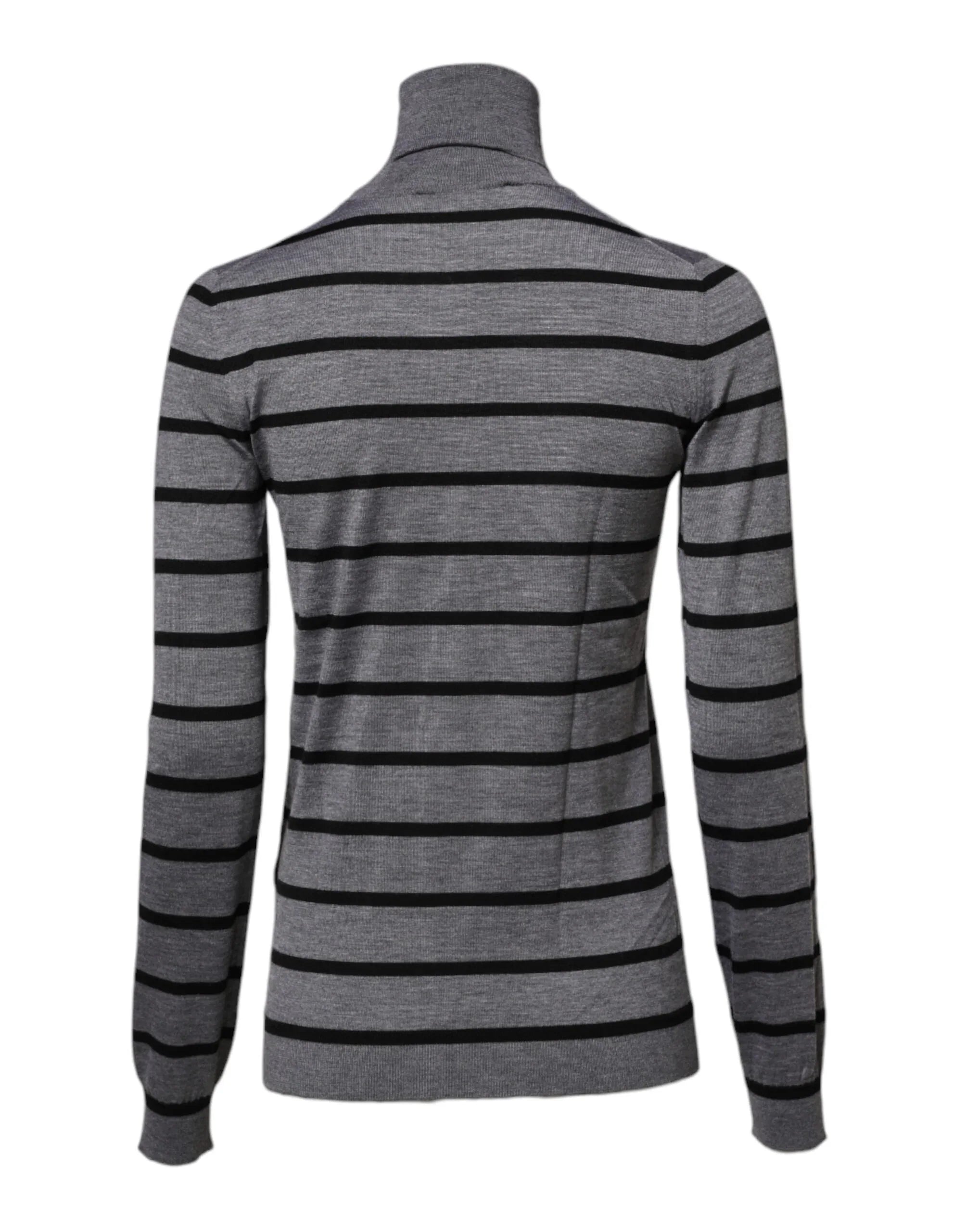 Dolce & Gabbana Gray Floral Embroidery Pullover Sweater - Zeiniez