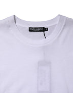 Dolce & Gabbana White Cotton Sleeveless Women Tank T-shirt - Zeiniez