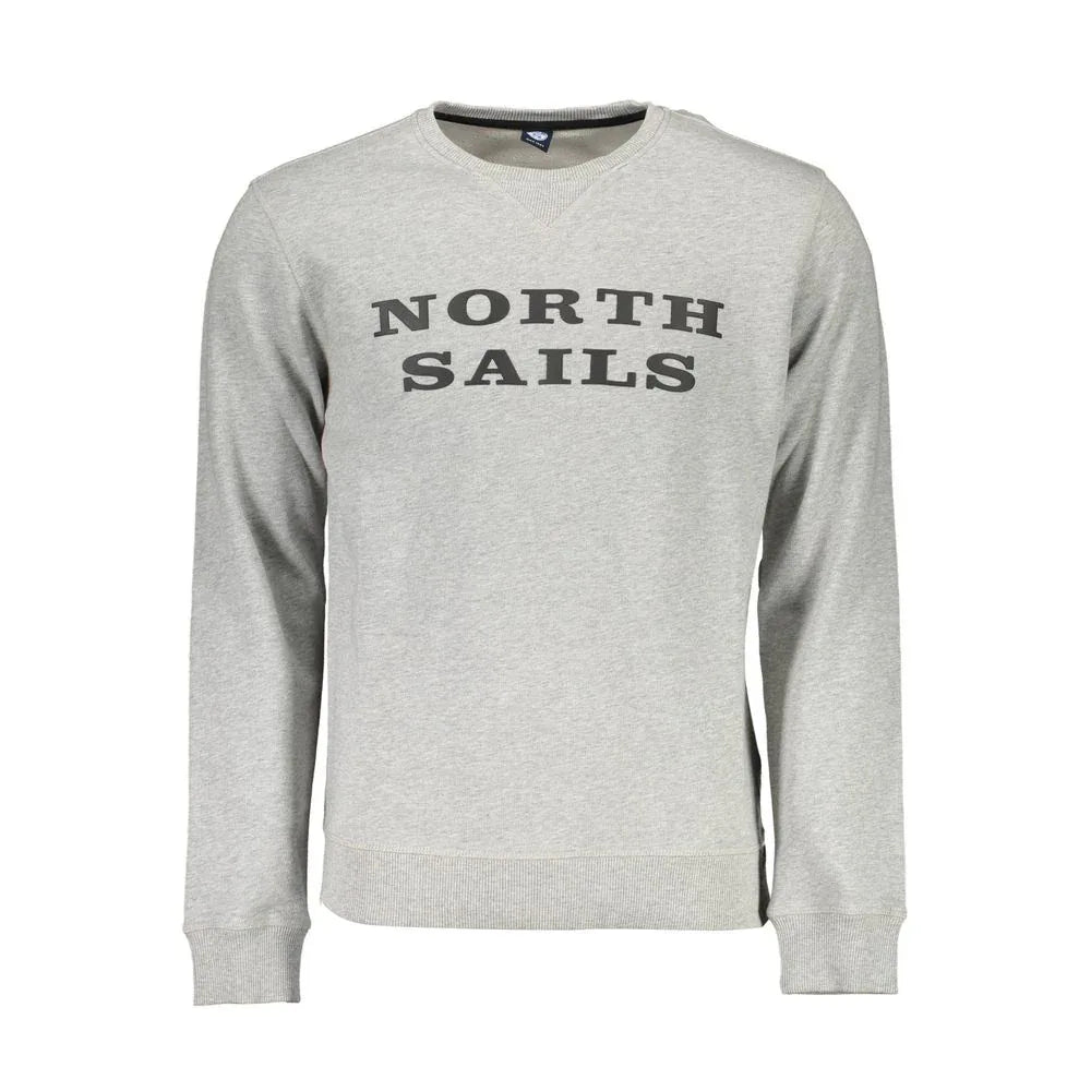 North Sails Grigio Cotton Men Sweatshirt - Zeiniez