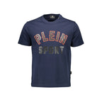 Plein Sport Blue Cotton Men T-Shirt - Zeiniez