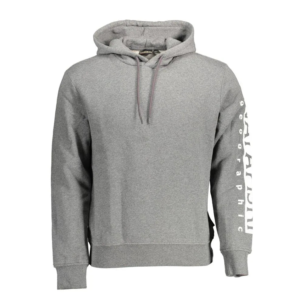 Napapijri Grigio Cotton Men's Sweatshirt - Zeiniez
