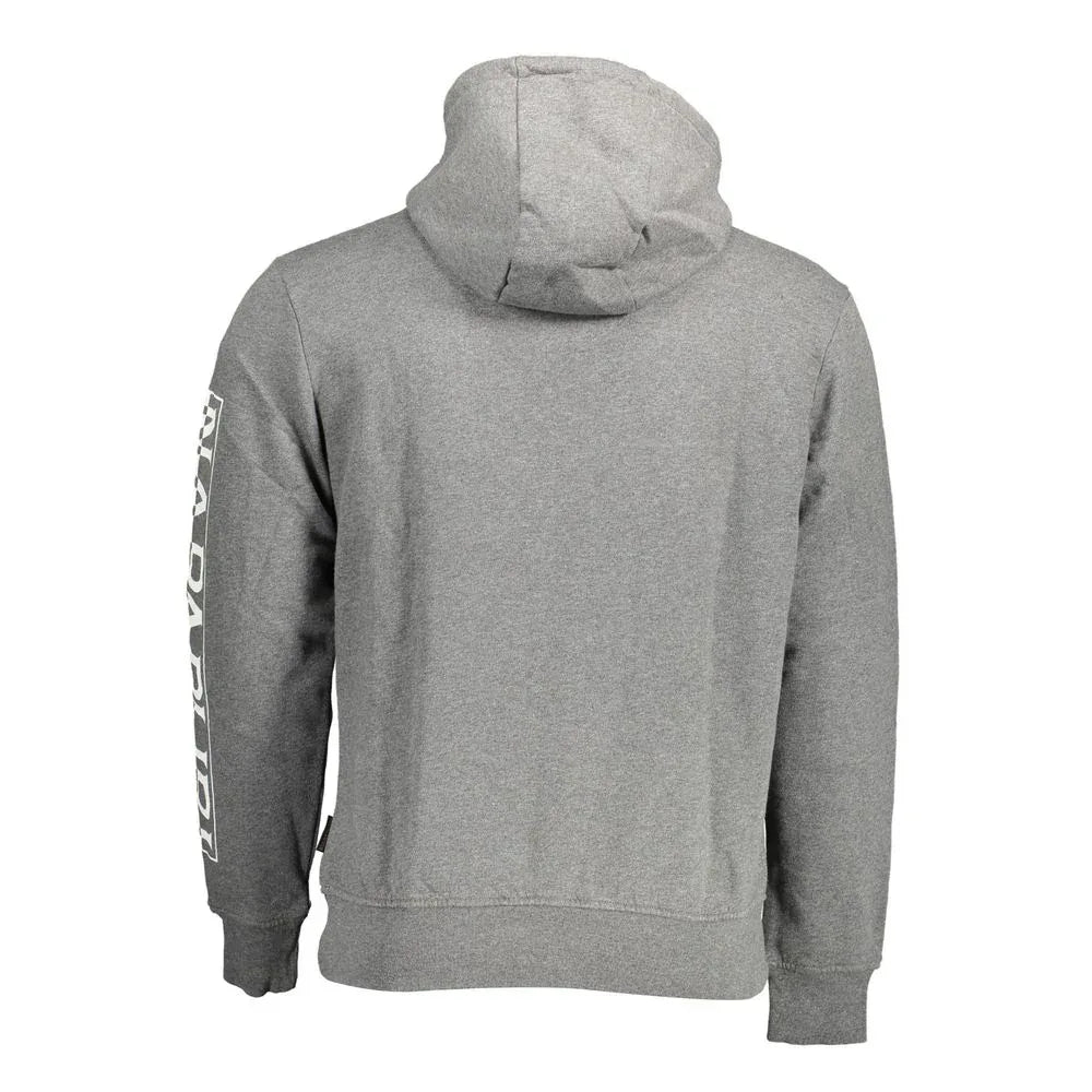 Napapijri Grigio Cotton Men's Sweatshirt - Zeiniez