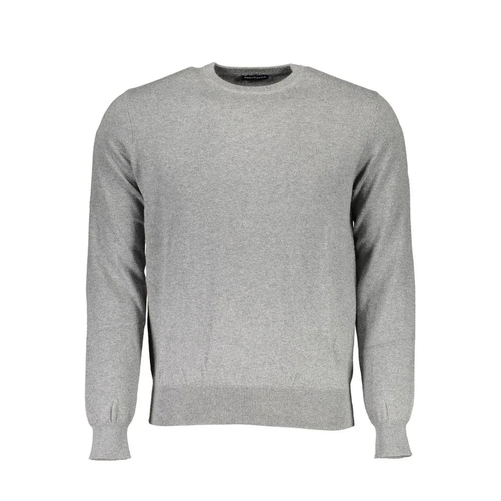 North Sails Grigio Cotton Men Sweater - Zeiniez