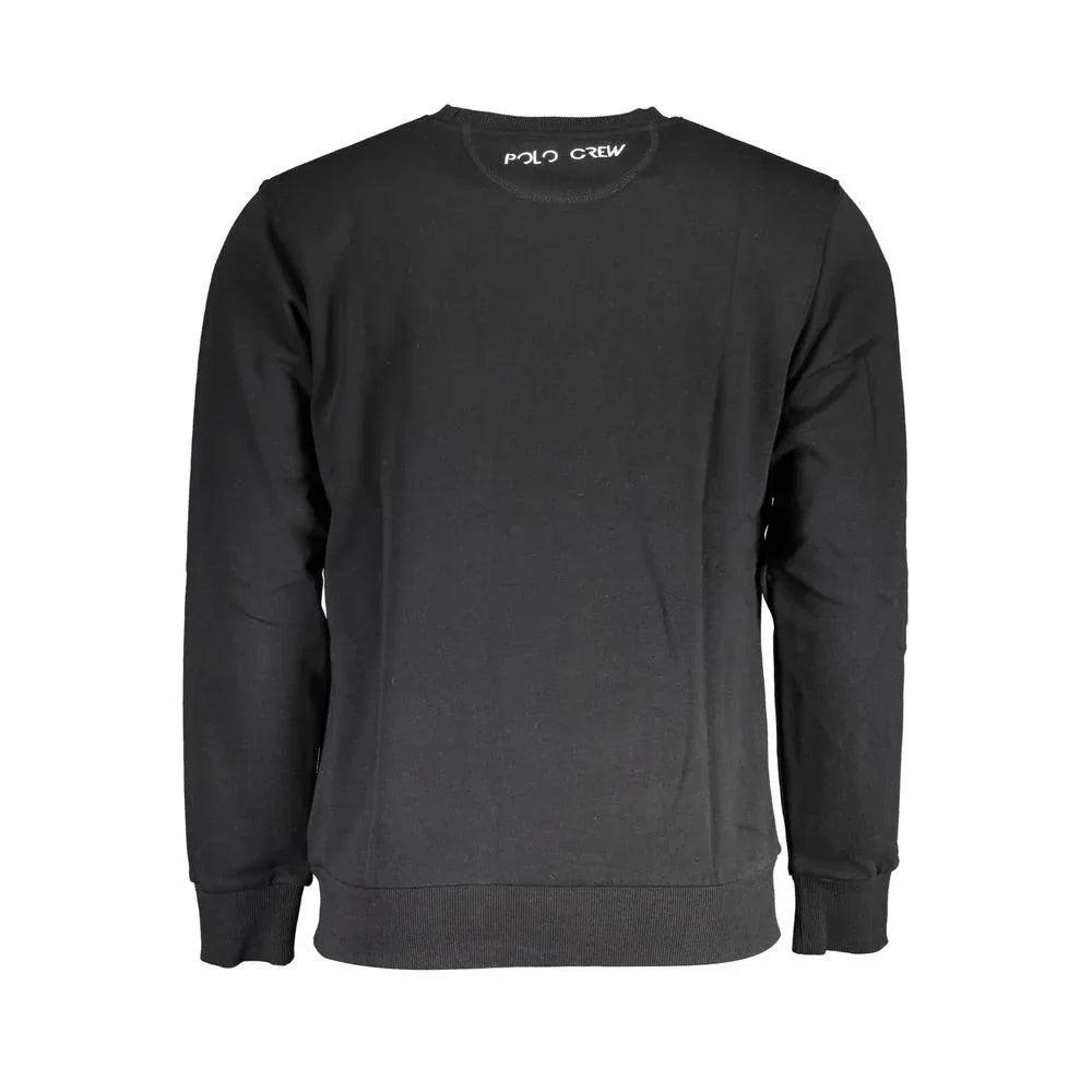 La Martina Black Cotton Men Sweater - Zeiniez