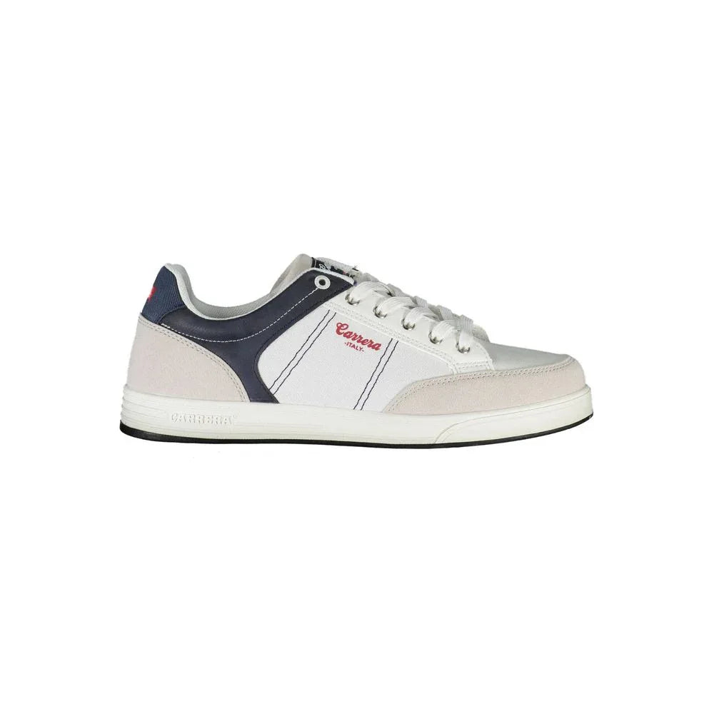 Carrera White Polyurethane Men Sneaker - Zeiniez