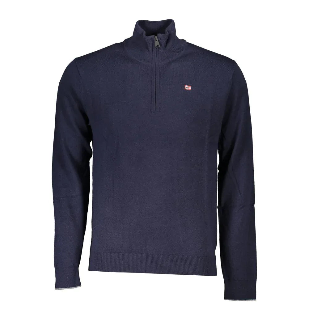 Napapijri Blu Tessuto Mens Sweater - Zeiniez