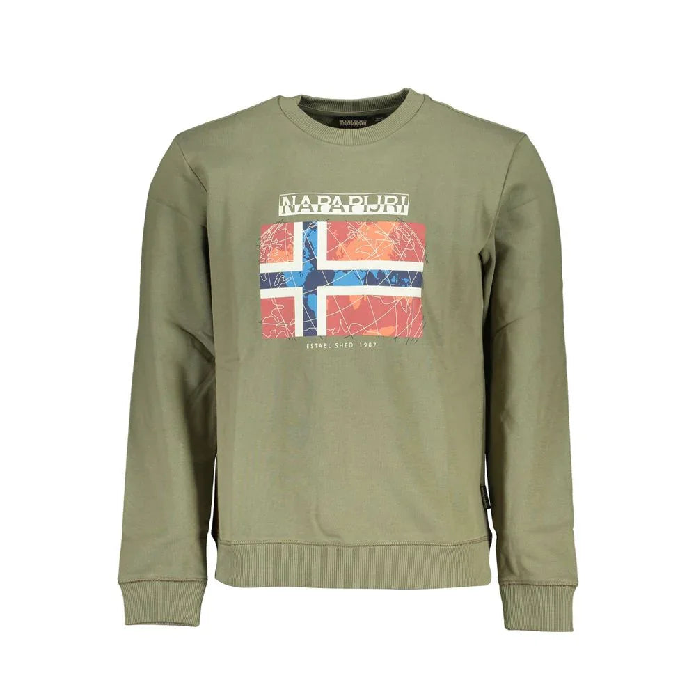 Napapijri Verde Cotton Men's Sweatshirt - Zeiniez