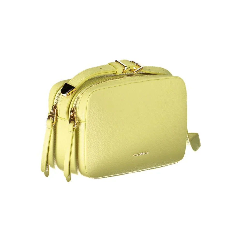 Coccinelle Giallo Leather Women Shoulder Bag - Zeiniez