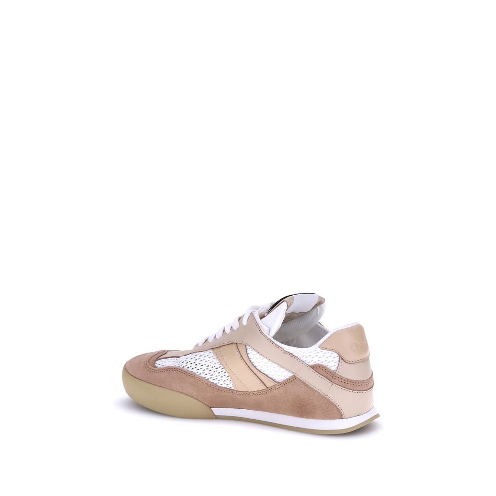 Chloé Beige Calf Leather Bos Taurus Low Top Sneakers - Zeiniez