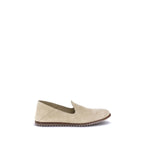 Pedro García Beige Calf Leather Bos Taurus Slip-On Loafers - Zeiniez