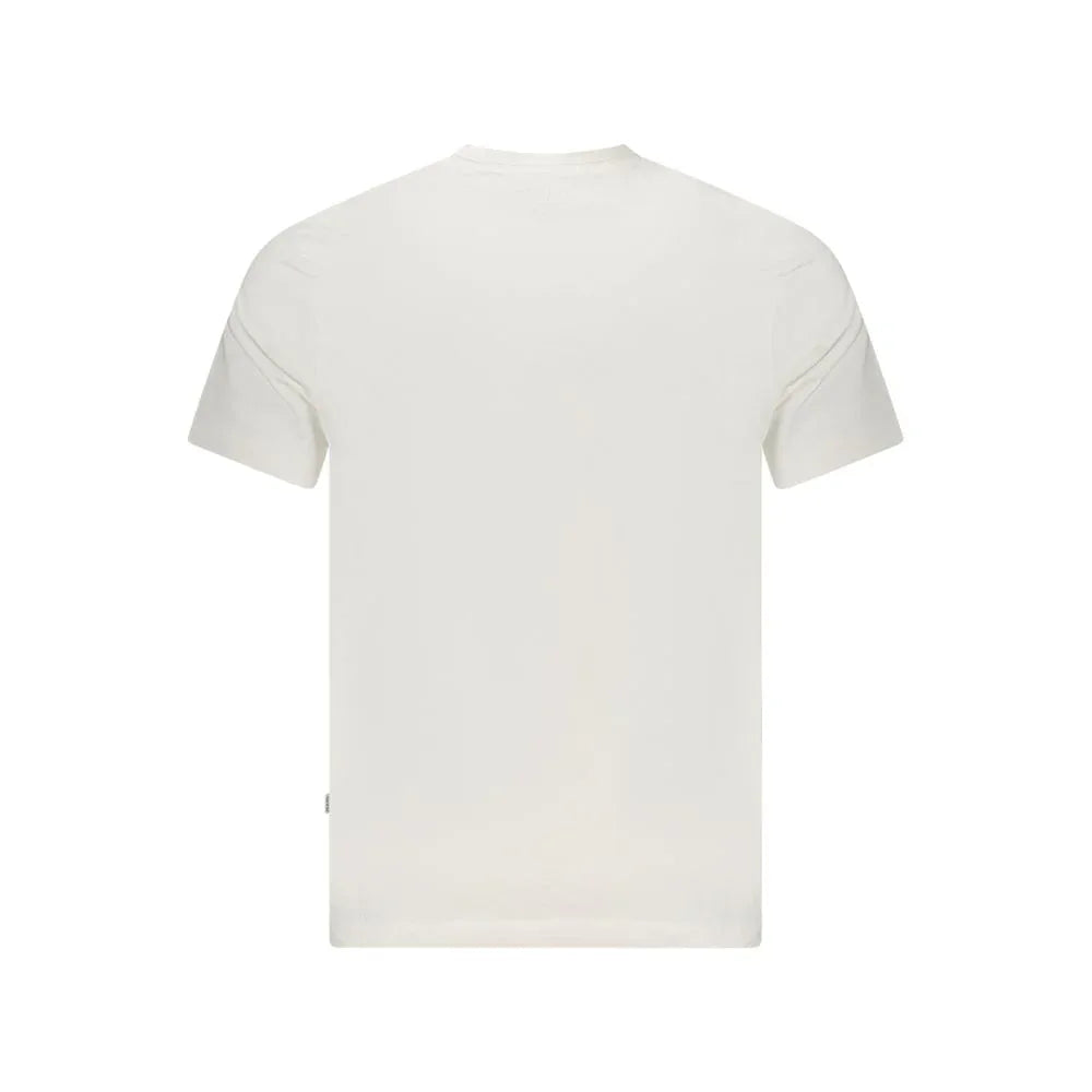 Guess Jeans Bianco Organic Cotton Men's T-Shirt - Zeiniez