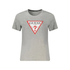 Guess Jeans Grey Organic Cotton Women T-Shirt - Zeiniez