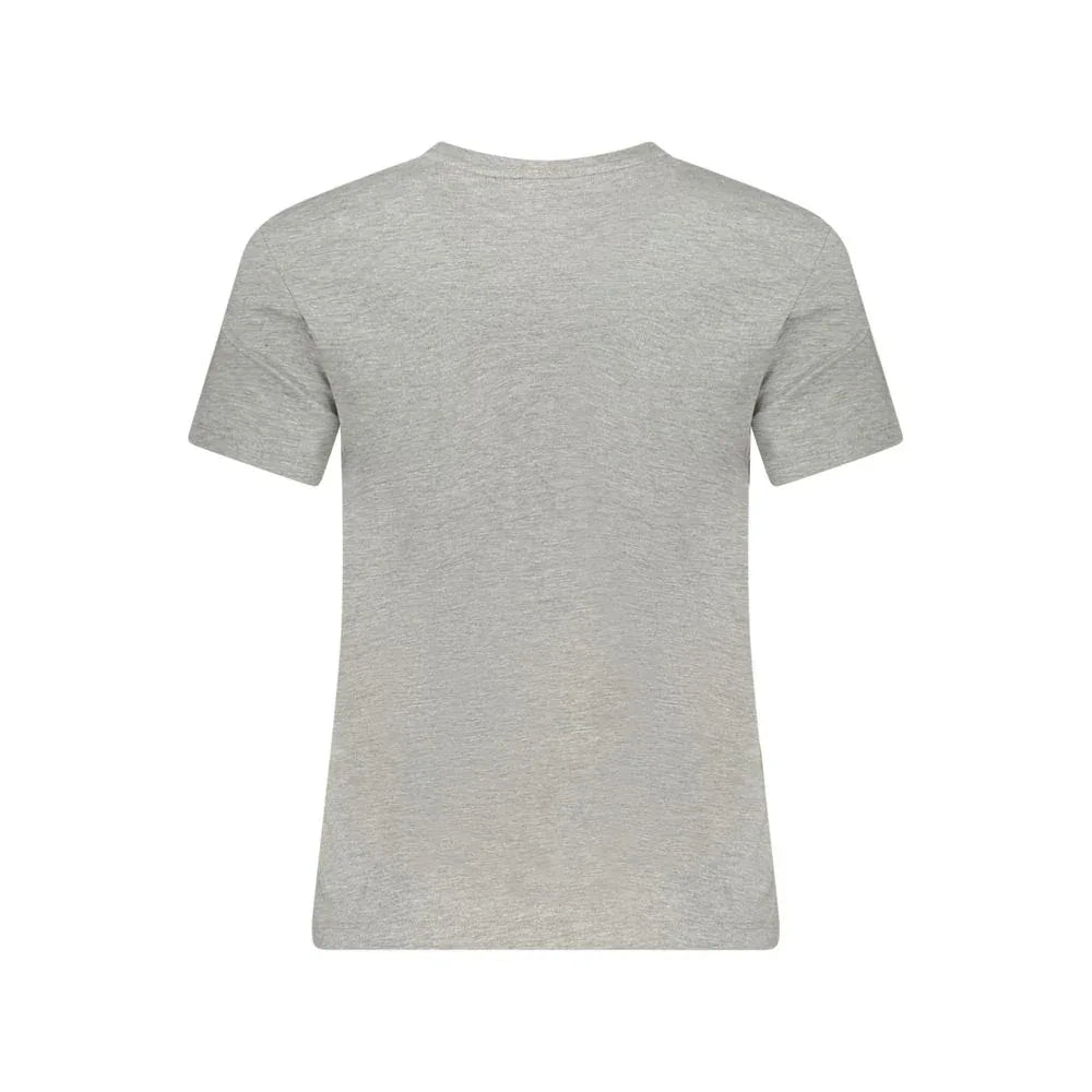 Guess Jeans Grey Organic Cotton Women T-Shirt - Zeiniez
