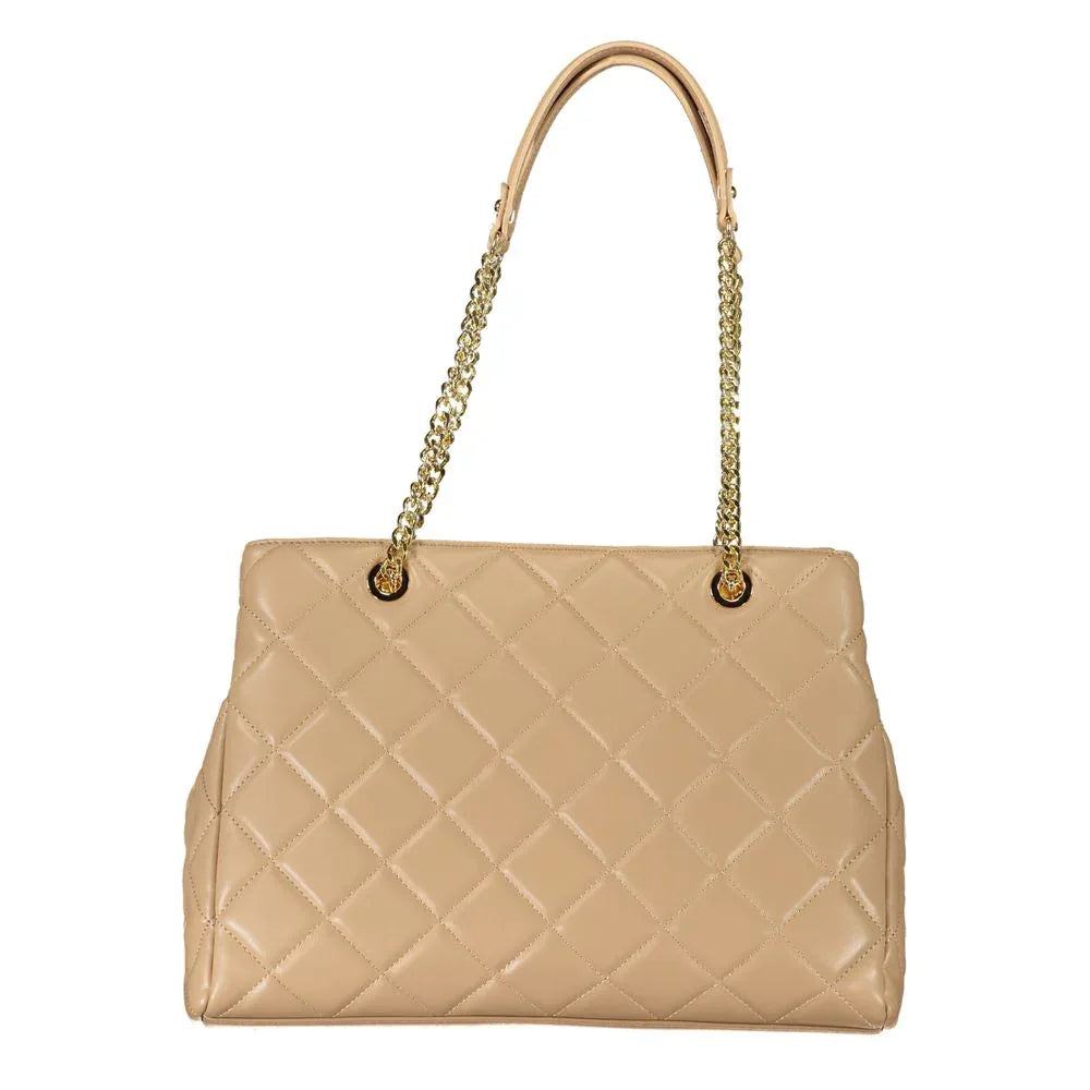 Mario Valentino Beige Polyurethane Women Handbag - Zeiniez