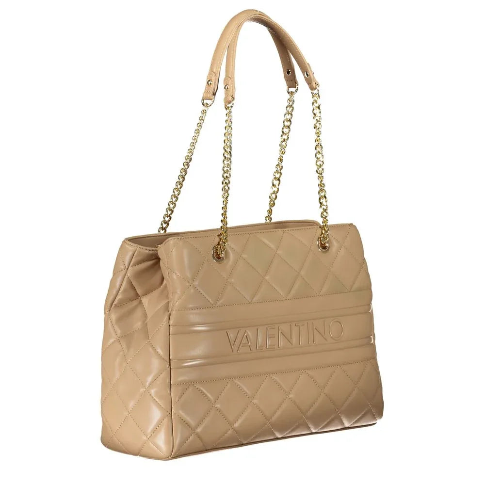 Mario Valentino Beige Polyurethane Women Handbag - Zeiniez