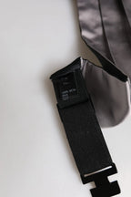Dolce & Gabbana Gray Men 100% Silk Belt Wide Waist Cummerbund - Zeiniez
