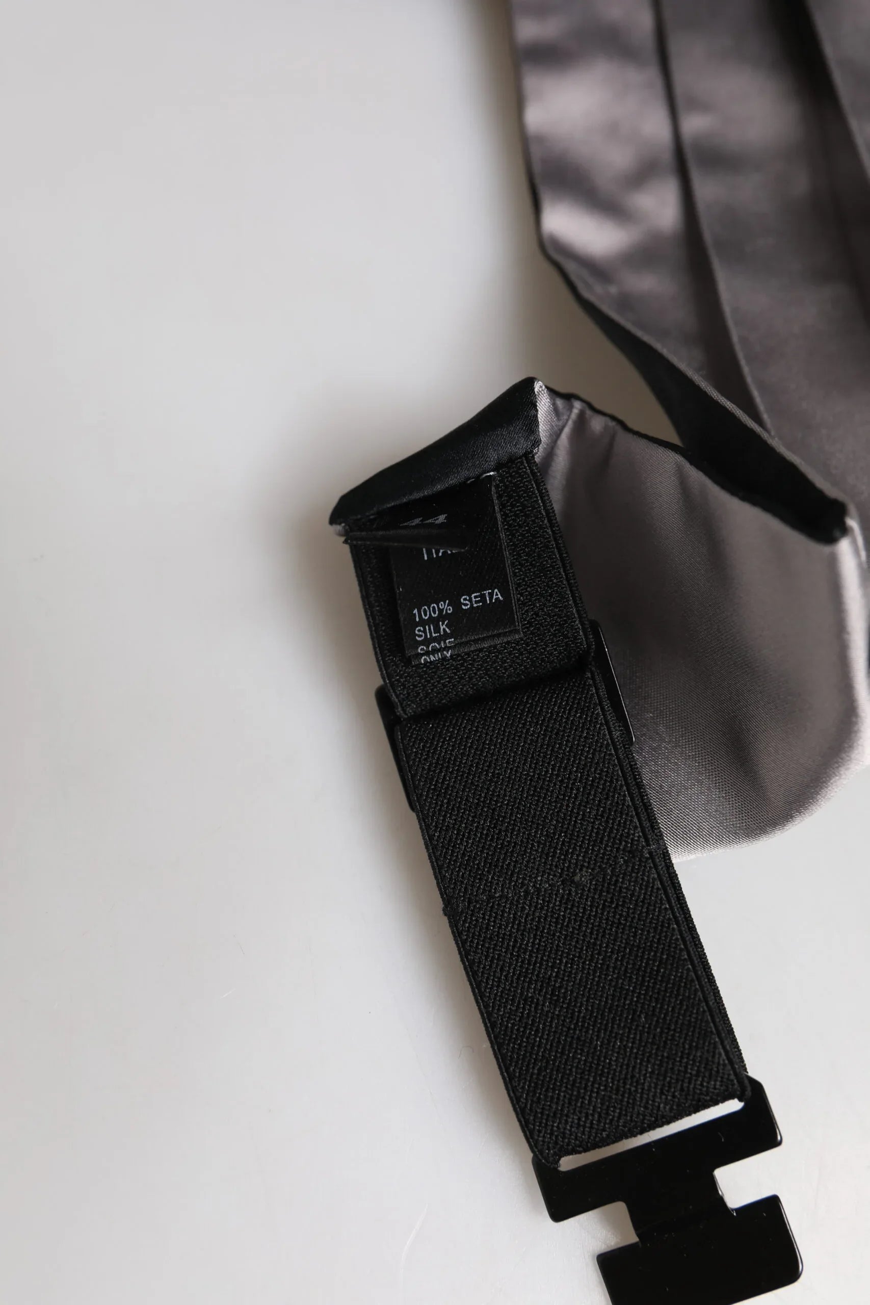 Dolce & Gabbana Gray Men 100% Silk Belt Wide Waist Cummerbund - Zeiniez