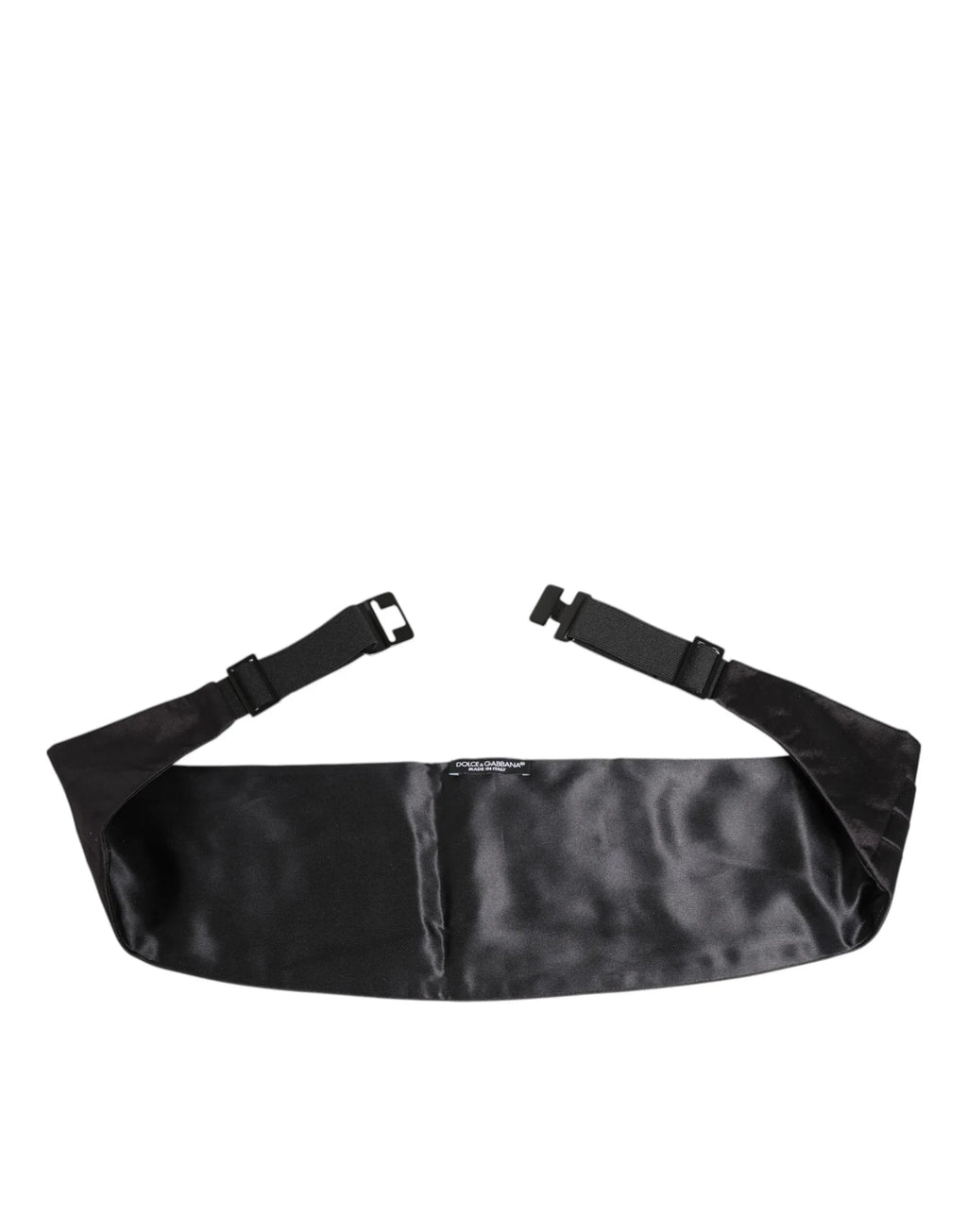 Dolce & Gabbana Black Men 100% Silk Belt Wide Waist Cummerbund - Zeiniez