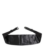Dolce & Gabbana Black Men 100% Silk Belt Wide Waist Cummerbund - Zeiniez