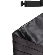 Dolce & Gabbana Black Men 100% Silk Belt Wide Waist Cummerbund - Zeiniez