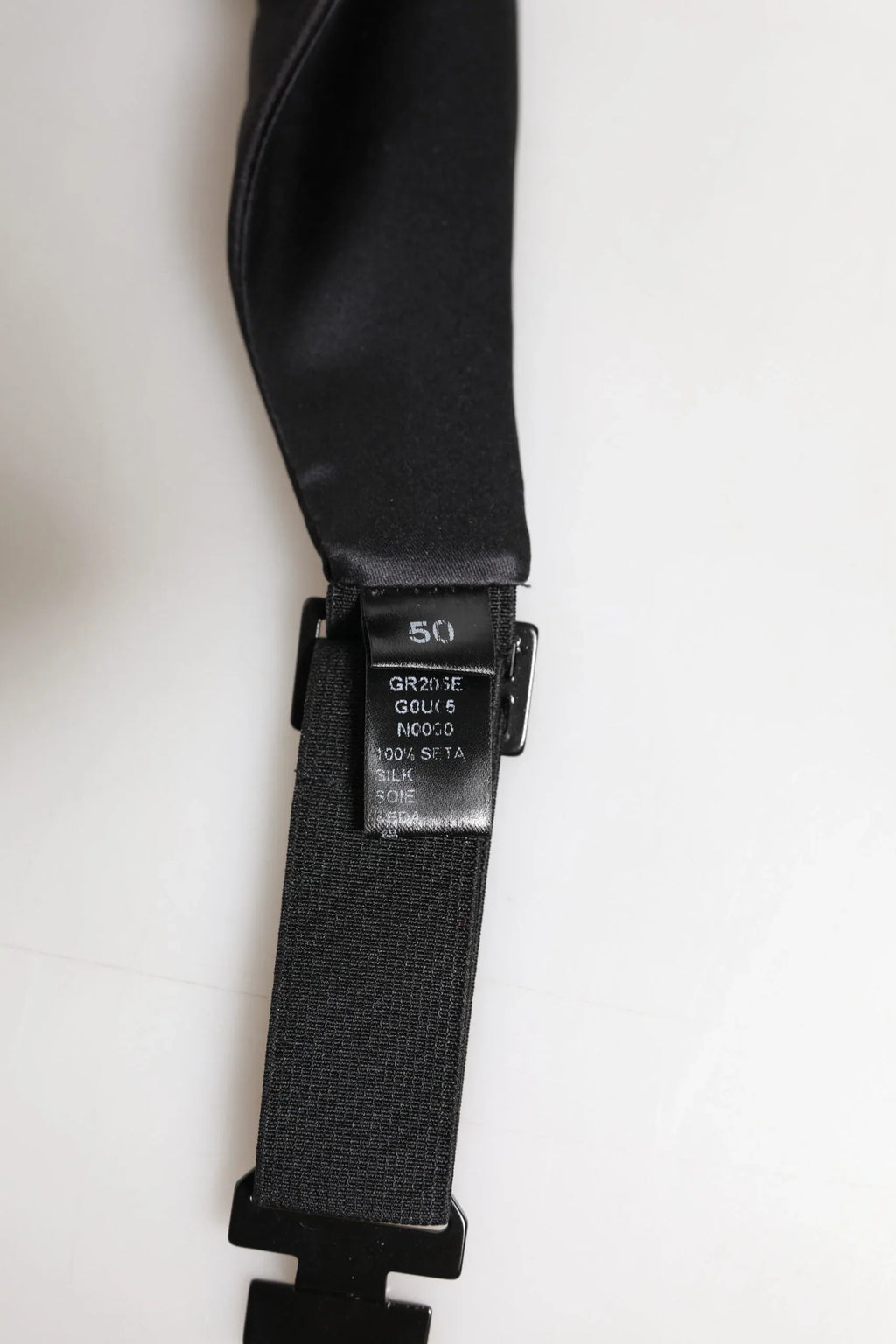 Dolce & Gabbana Black Men 100% Silk Belt Wide Waist Cummerbund - Zeiniez