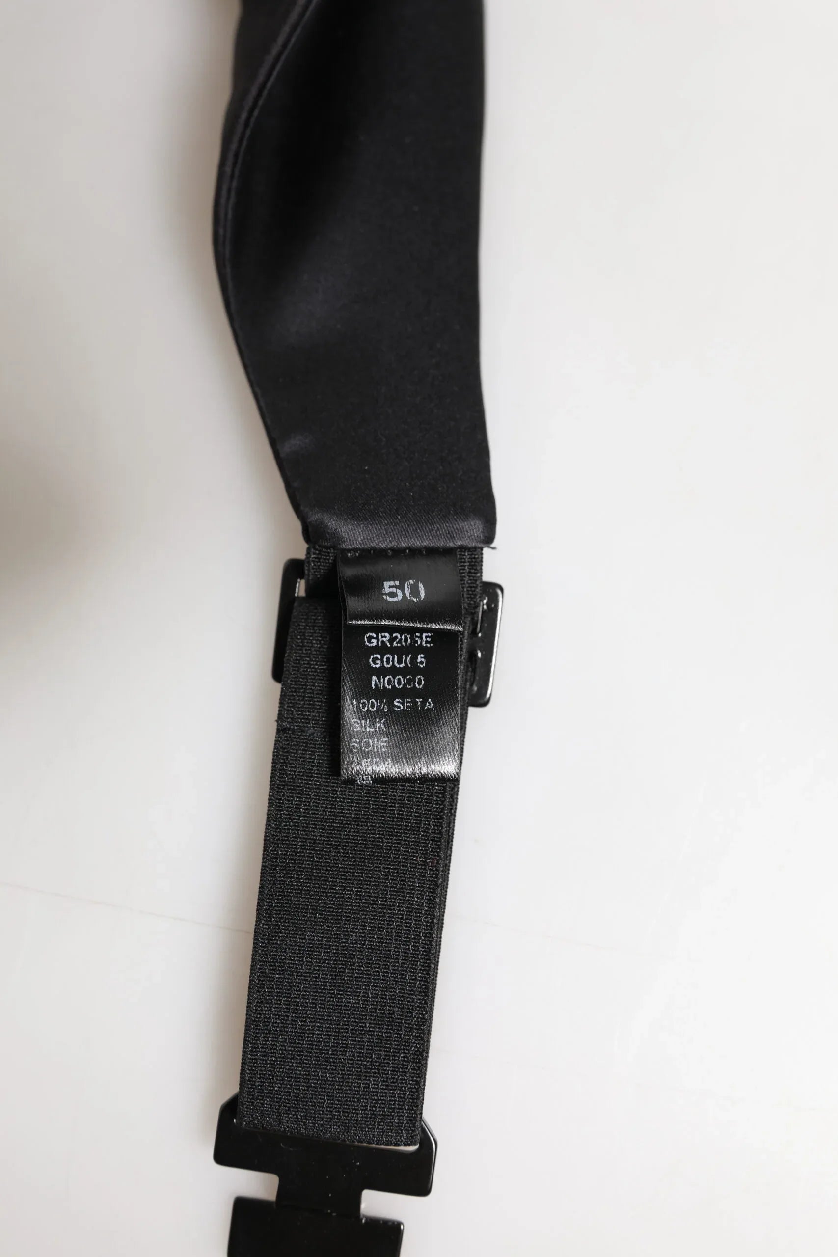 Dolce & Gabbana Black Men 100% Silk Belt Wide Waist Cummerbund - Zeiniez