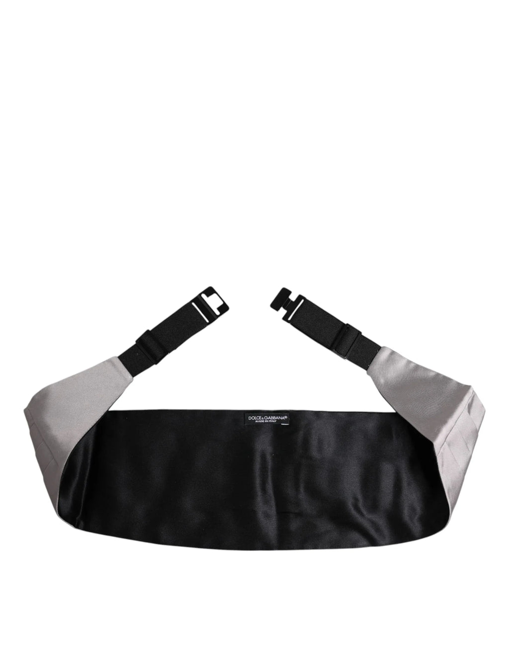 Dolce & Gabbana Gray Men 100% Silk Belt Wide Waist Cummerbund - Zeiniez