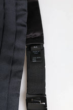 Dolce & Gabbana Dark Blue 100% Silk Belt Waist Cummerbund - Zeiniez