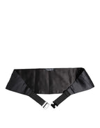 Dolce & Gabbana Dark Blue 100% Silk Belt Waist Cummerbund - Zeiniez