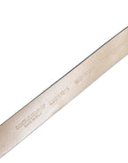 Dolce & Gabbana Blue Leather Classic Gold Metal Buckle Belt - Zeiniez