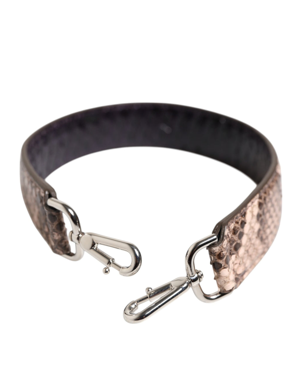 Dolce & Gabbana Brown Exotic Leather Handbag Accessory Shoulder Strap