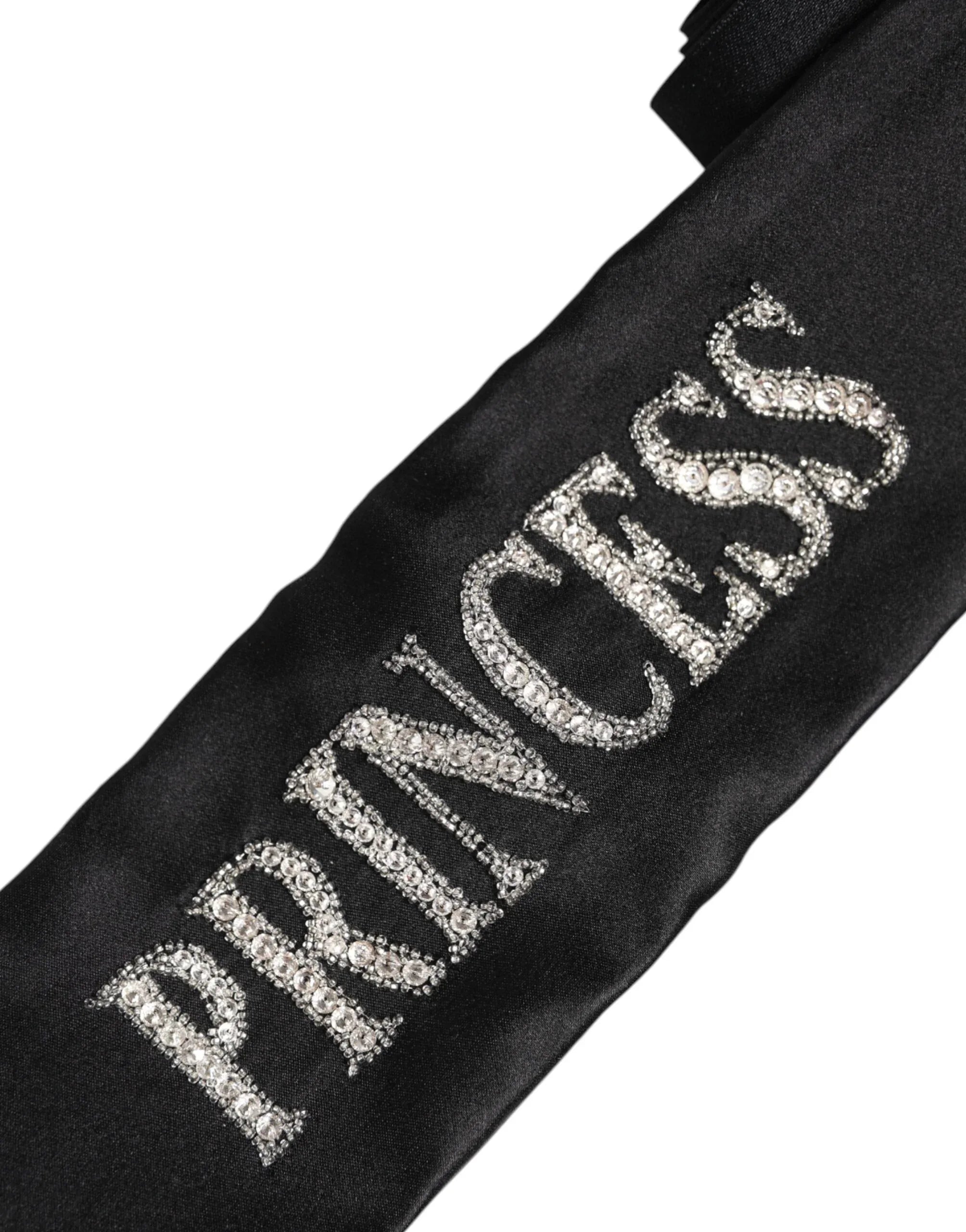 Dolce & Gabbana Black Princess Fantasy Braided Waist Belt - Zeiniez