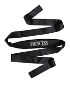 Dolce & Gabbana Black Princess Fantasy Braided Waist Belt - Zeiniez