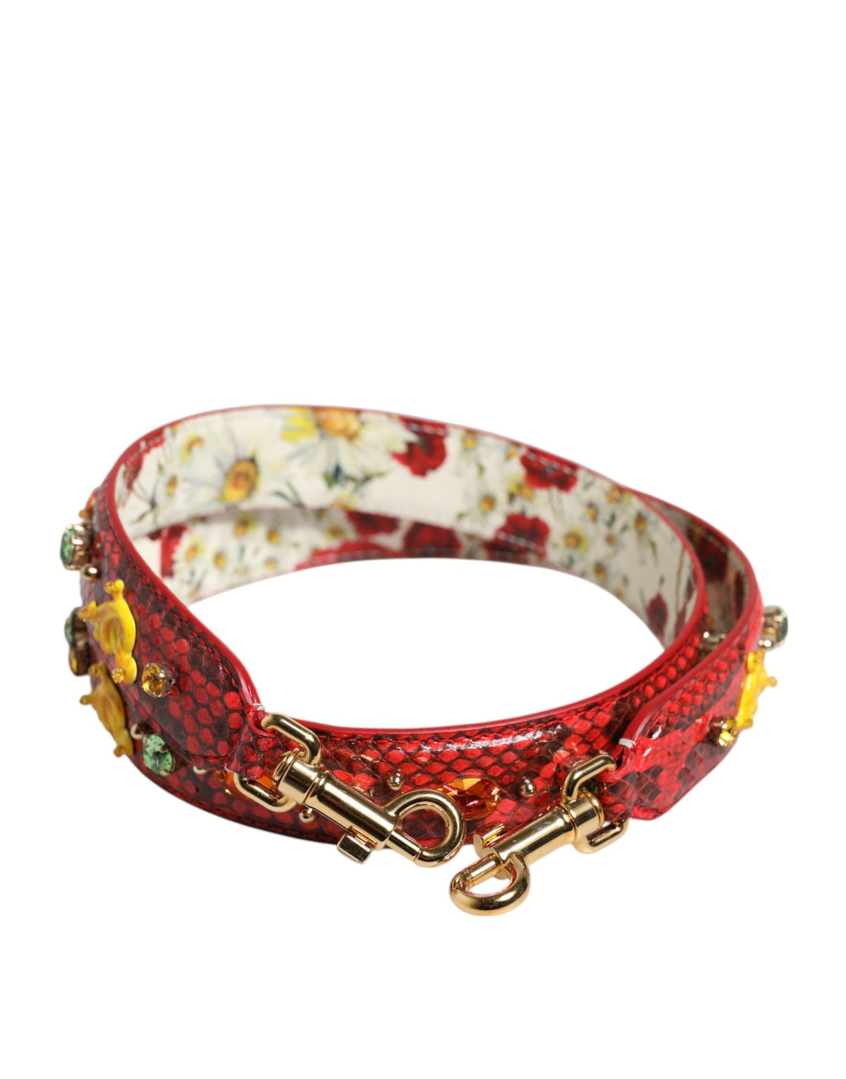 Dolce & Gabbana Multicolor Embellished Handbag Accessory Shoulder Strap