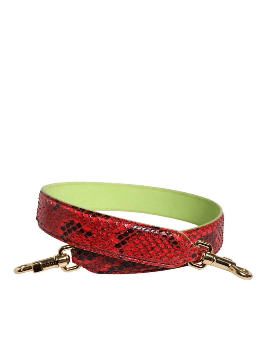 Dolce & Gabbana Red Exotic Leather Handbag Accessory Shoulder Strap - Zeiniez
